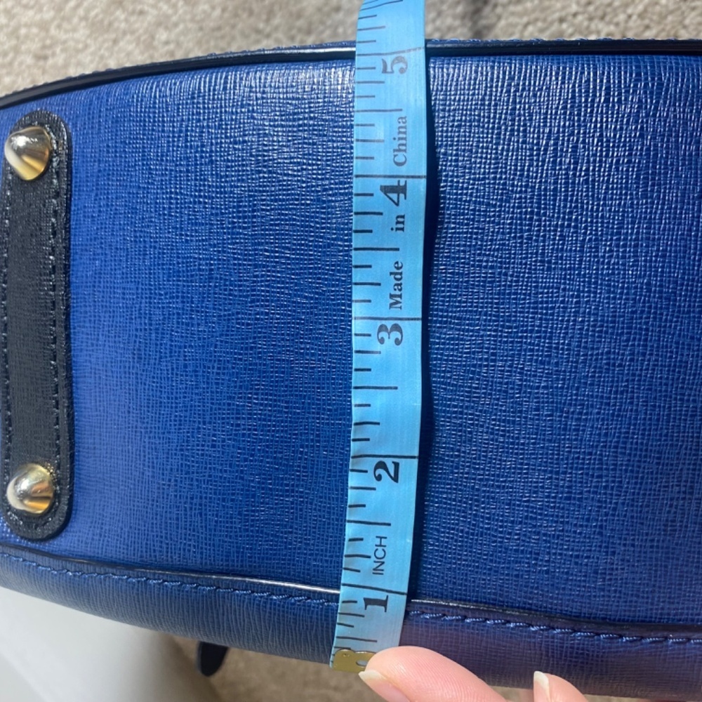 Navy Blue Cuoieria Fiorentina leather Crossbody Bag Italy - Picture 11 of 16